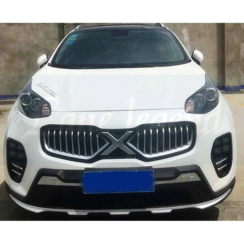 TOP QUALITY AUTO FRONT GRILL GRILLE RACING GRILL COVER X-man version FIT FOR KIA SPORTAGE KX5 CAR 2016 2017