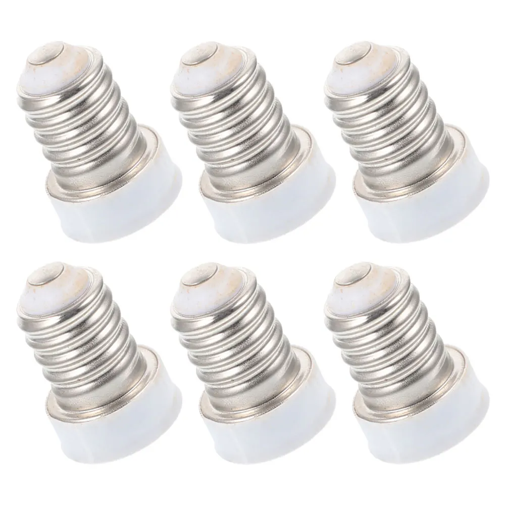 

6pcs Lamp Base Socket Converter Light Bulb Adapter Holder Bulb Socket Adaptor For Home Office Ceiling Table Lamps Efficient Easy
