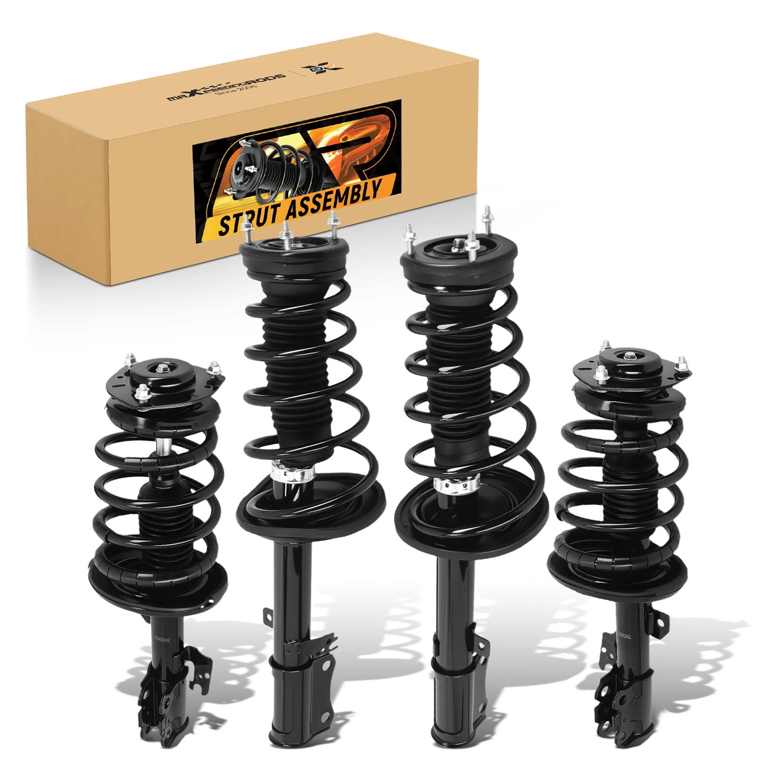 Set 4 Front+Rear Complete Shock Struts W/ Coil Spring For 2007-2011 Toyota Camry