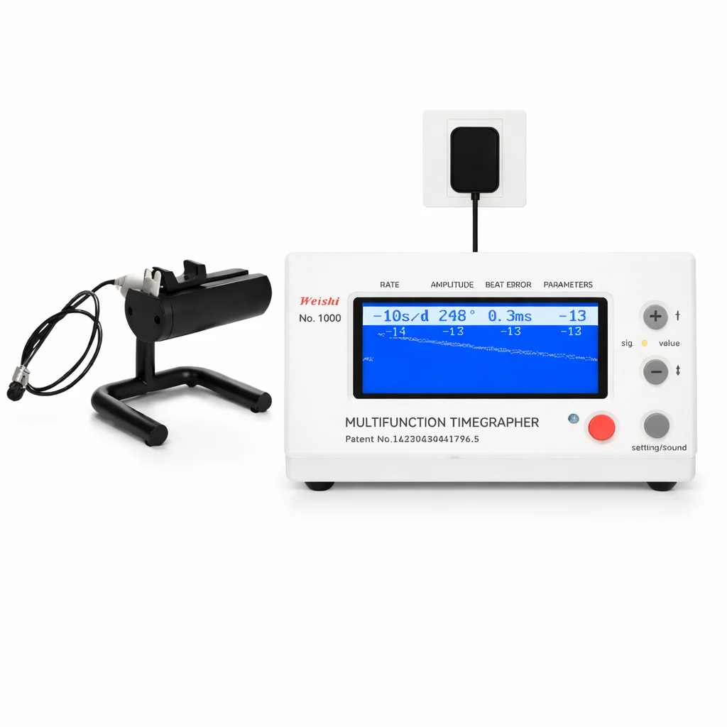 Mechanical Watch Calibration Instrument Model 1000&1900, a Calibration Tool for Testing Coaxial Movements, Specifically Designed for Watch Enthusiasts and Repairers
