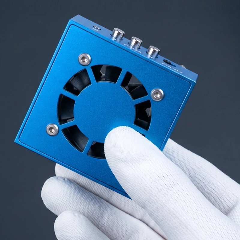 Work Light Repair Fan for Electronics Service, Desktop Helper with Metal Housing for Soldering Tasks, DIY Repair and Project