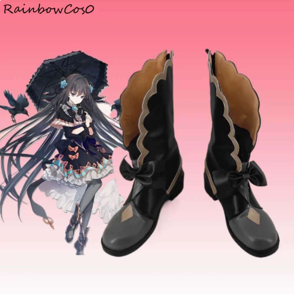 Tairitsu Arcaea Scarpe Cosplay Stivali Gioco Anime Halloween Natale RainbowCos0 W4685