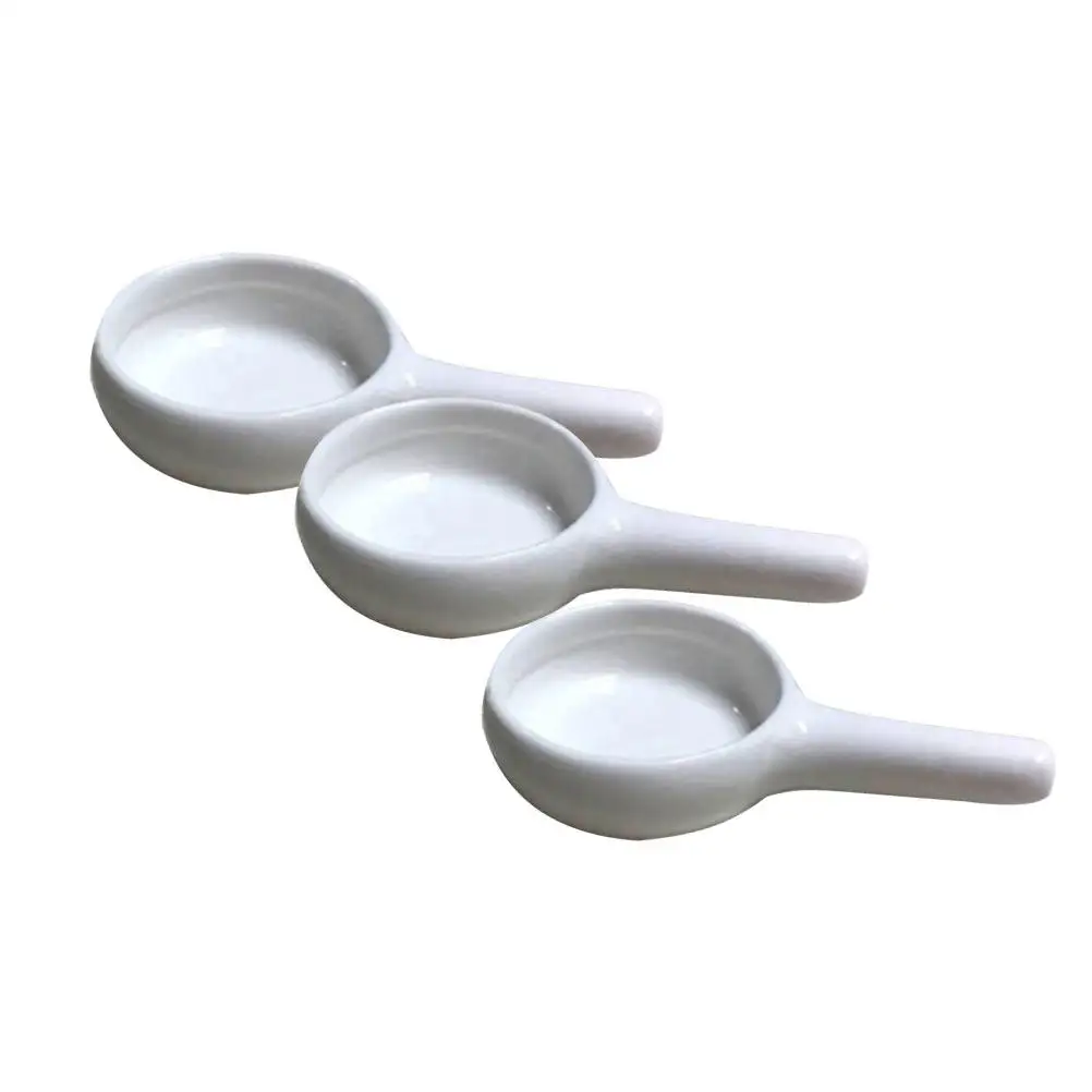 Juego de 3 cucharas de cerámica con mini bandeja, soporte para estufa de aromaterapia, calentador de fragancias y portavelas de té