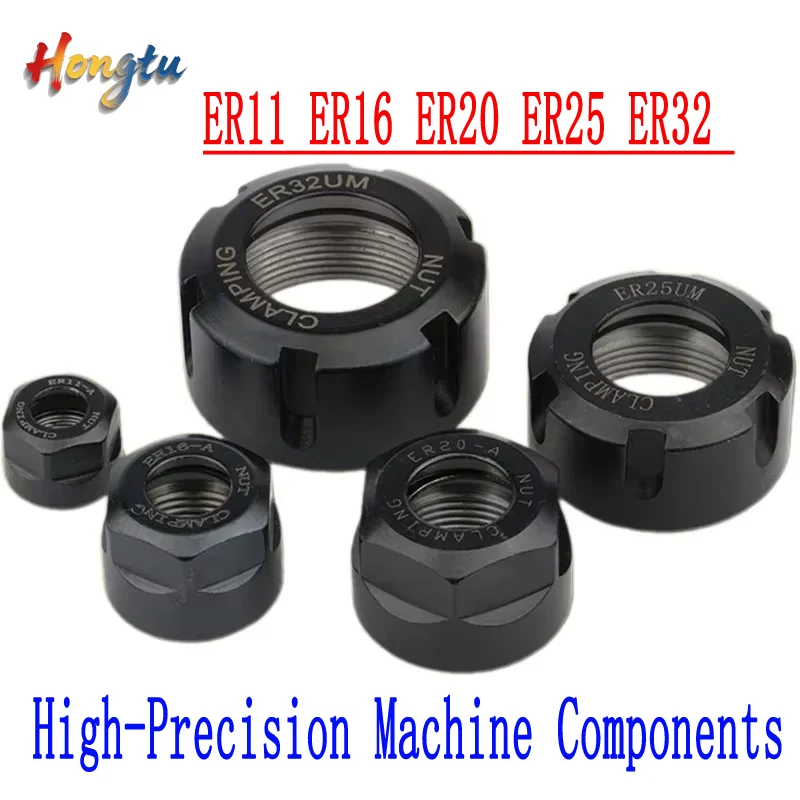 

ER11, ER16, ER20, ER25, ER32 Nuts – High-Precision Machine Components