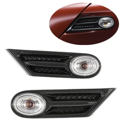 Indicatore laterale auto indicatore parafango nero carbone per BMW MINI R56 R57 R58 R59 2007-2013 luce di segnalazione #63137260202 63137260201