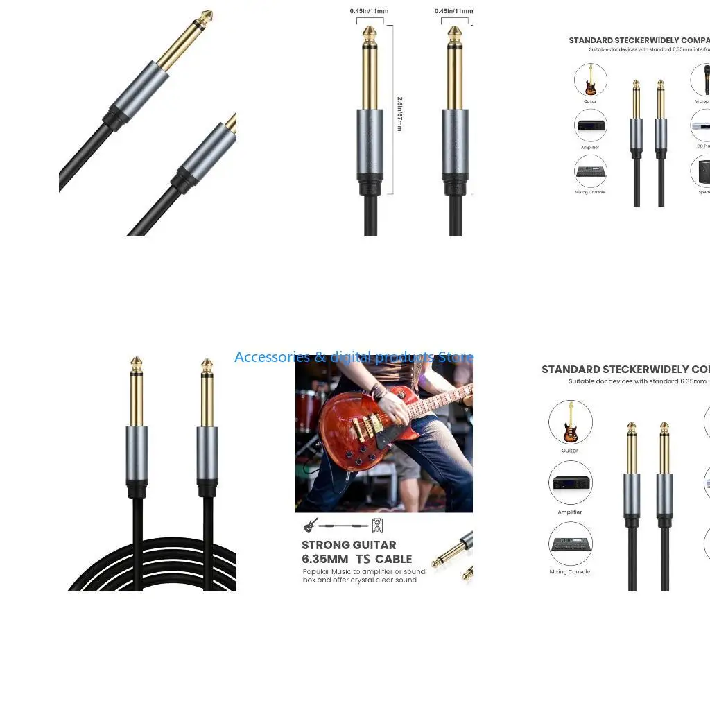 77JD 6.35mm to 6.35mm Instrument Cable 6.35mm 1/4