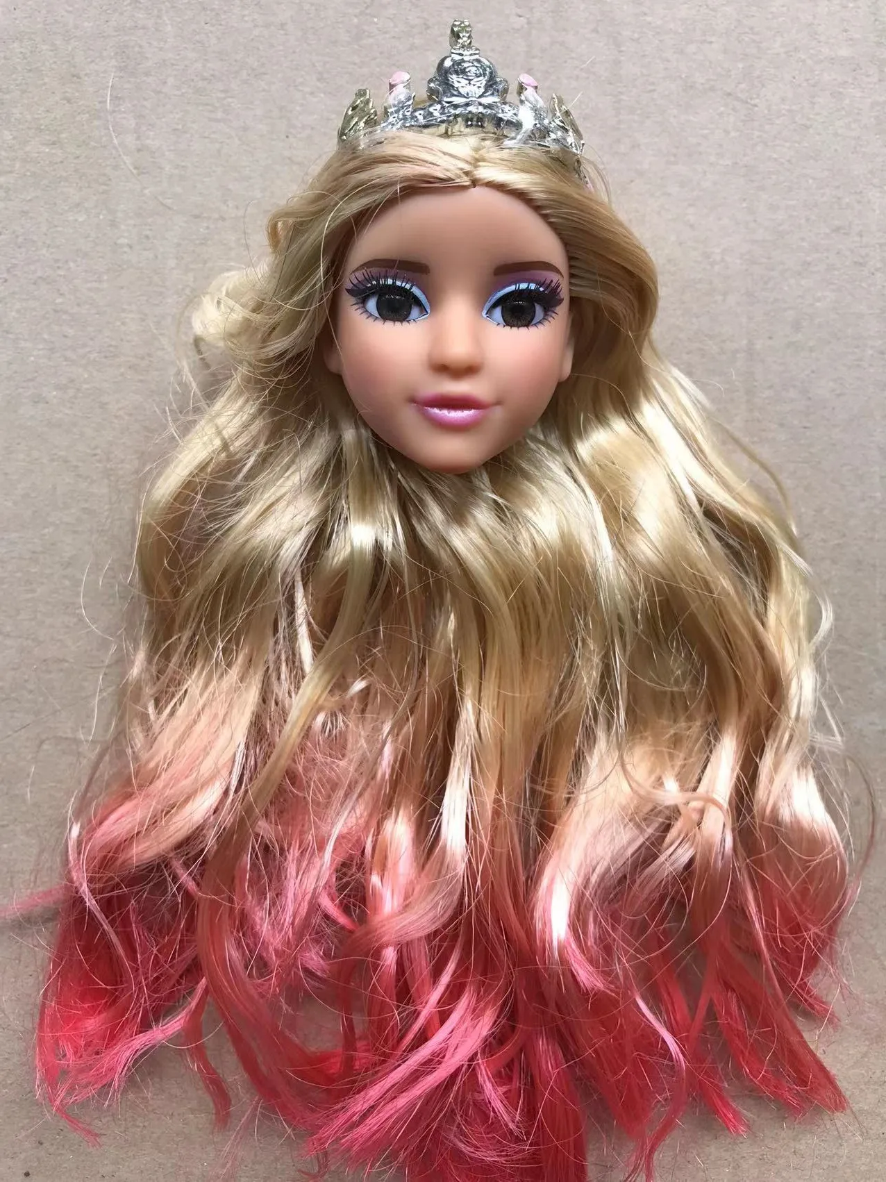 Gläser Augen mit echten Wimpern Puppenköpfe Bunte weiche Puppenteile Weiße Haut Puppenzubehör Mädchen Geschenk Spielzeugfiguren – Detail 10