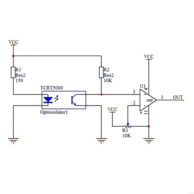 TCRT5000 Reflektierende Infrarot -optische -photoelektrische Infrarotschalter