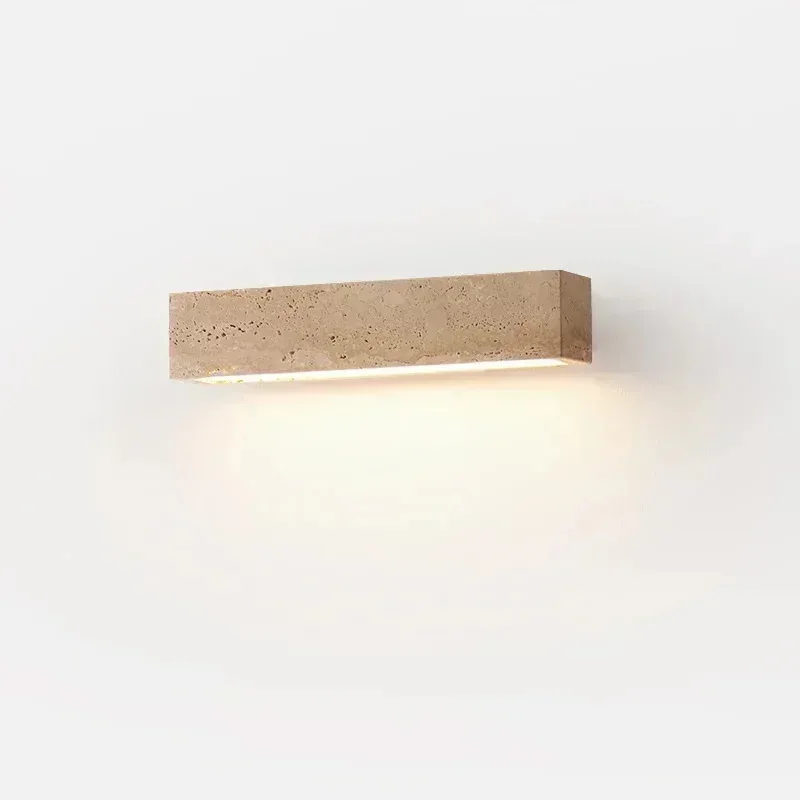 

XMSJ Wabi Sabi Natural Stone Wall Lamp Decorative Sconce for Bedroom Living Room