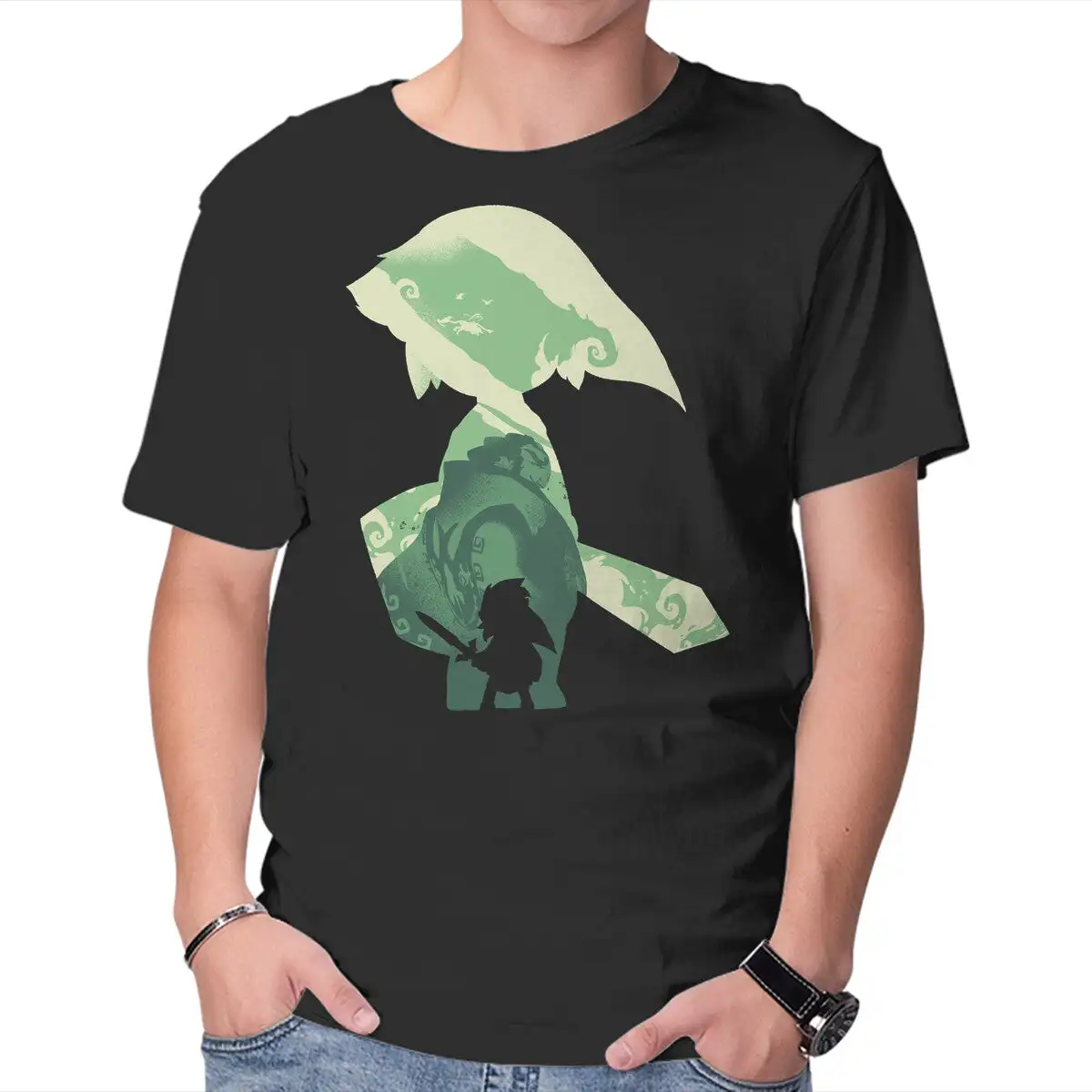 Wind Waker Hero Anime Graphic T-shirts For Men Clothing Women Short Sleeve Tees Vintage High Quality 100%Cotton