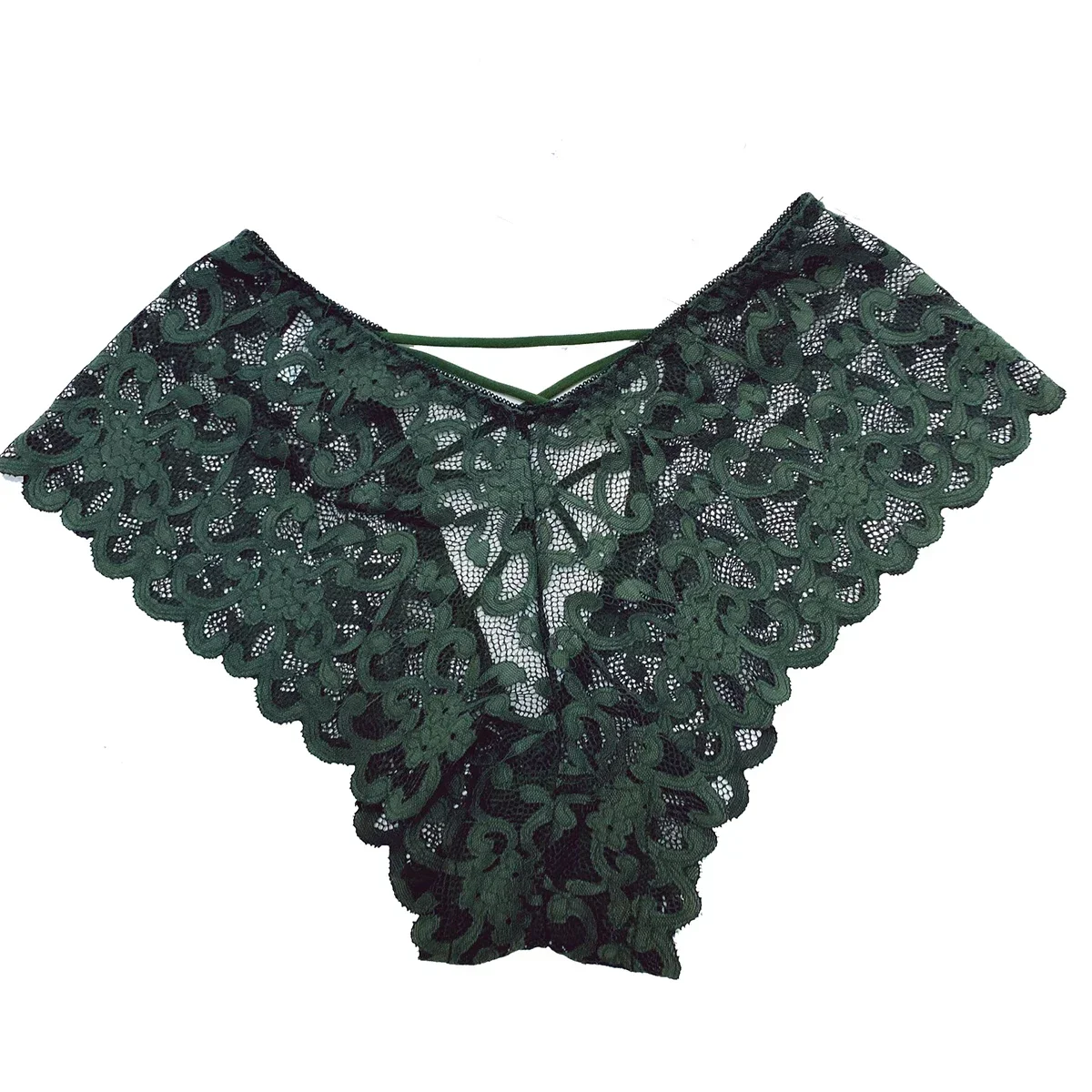 Promoción, bragas de encaje de 55-110KG para hombre, tangas caladas en la espalda de cintura baja, ropa interior para mujer, calzoncillos recortados sin costuras