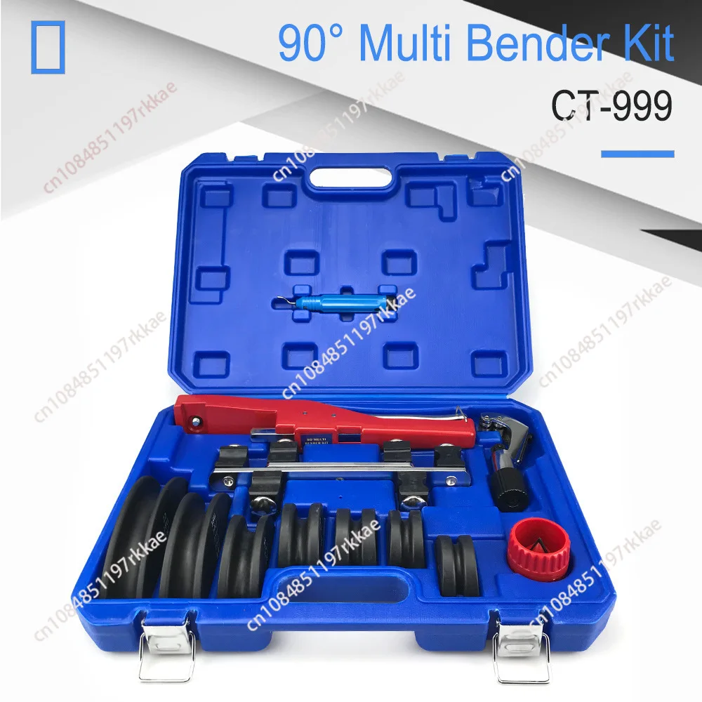 6-22Mm combined pipe bender, manual bending copper pipe labor-saving nylon plate with cutter CT-999 (new plastic box)