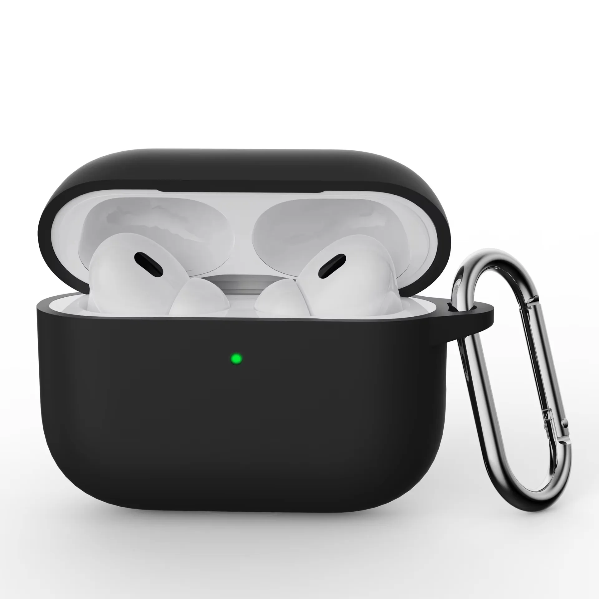 Etui silikonowe na AirPods Pro 3 Pro3 2025, pokrowce na słuchawki Apple AirPods Pro 3, akcesoria do słuchawek z haczykiem — 2