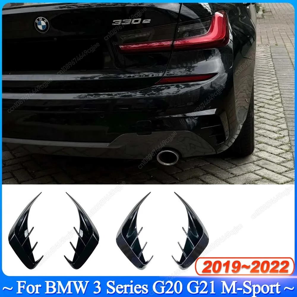 

For BMW 3 Series G20 G21 M-Sport 320e 330e 318i 320i 325i 330i 340i 2019-2022 Air Vent Outlet Cover Trim Rear Bumper Lip Spoiler