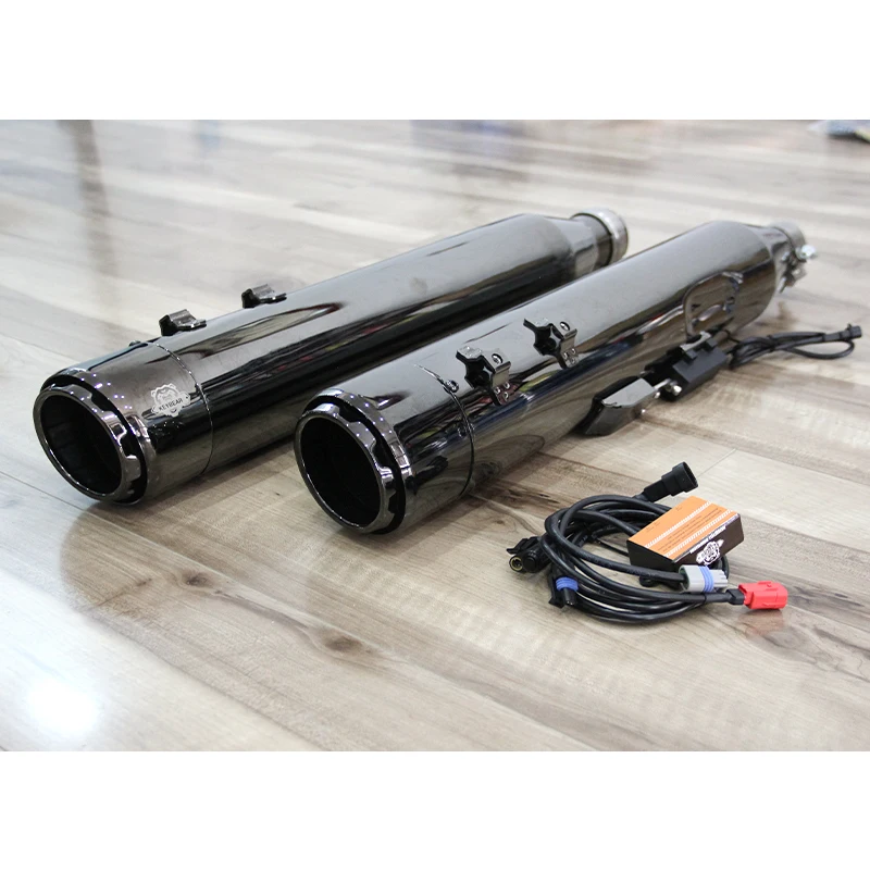 Electronically Adjustable Eclipse Exhaust System, High Performance A-CLASS Fit For Heavy Touring Motorcycles