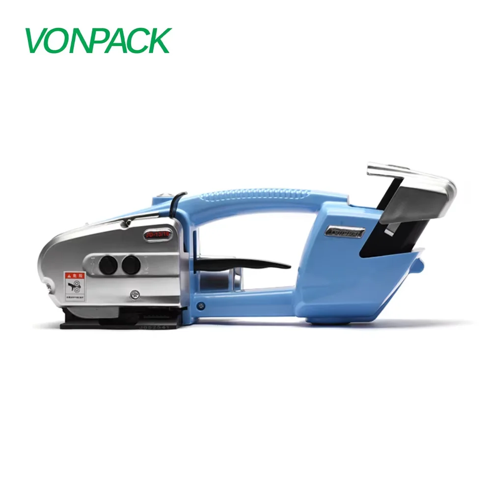 

VONPACK JD13/16 Manual Electric Strapping Tool Handy Battery Strapping Tools Lithium Battery Multi-Function case Box Pallet Pack