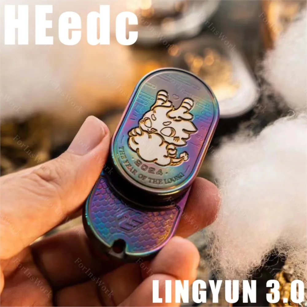 HEedc LINGYUN 3.0 Zirconium Push Slider Handspinner Anxiety And Stress Relief