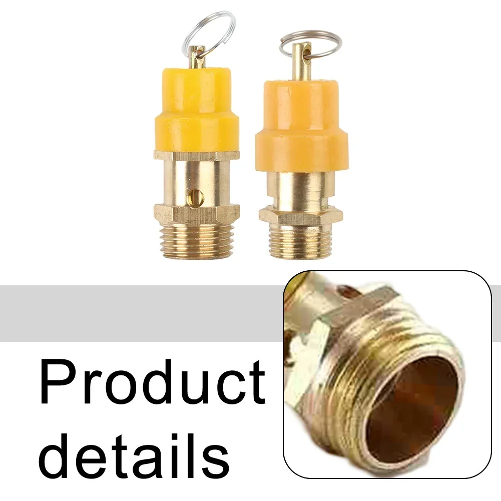 Pressure Relief Valve Air Compressor Valve Compact Design For Installation Compatible With 3 8 And 1 2 Fittings