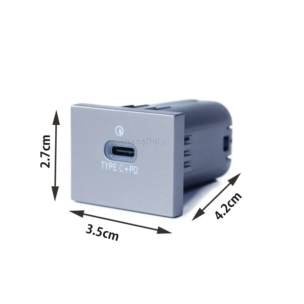 12V/24V Car Charger Double PD Quick Charge Auto Phone Charging Type C Adapter for Ford Focus 2 mk2 2009 2010 2011 Accessories