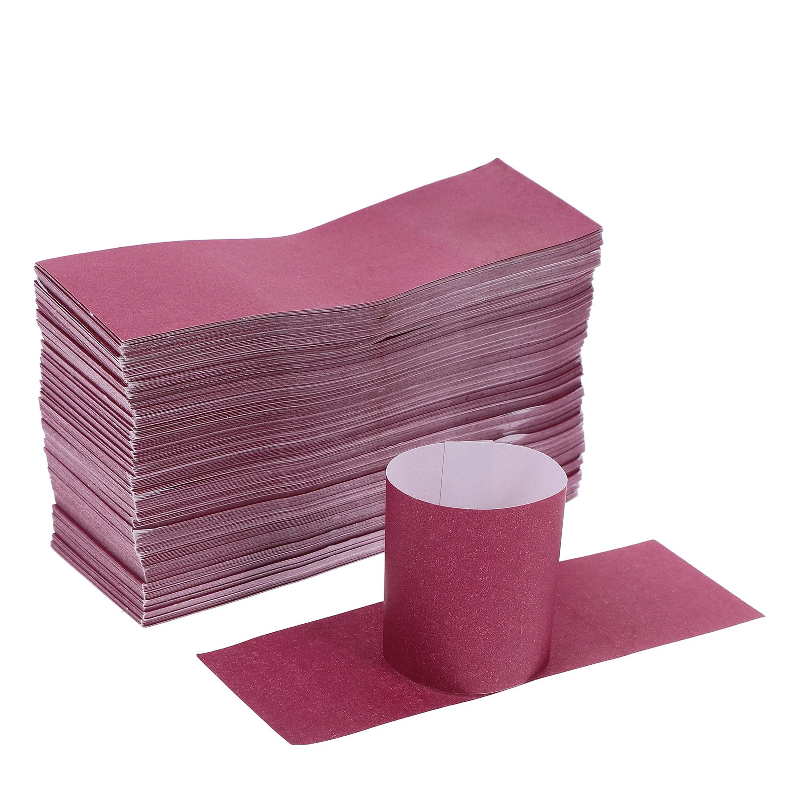 

500 Pcs Napkin Rings Paper Wraps Silverware Bands Christmas Graduation Serviette Buckles Modern Dinner Napkins Hygienic