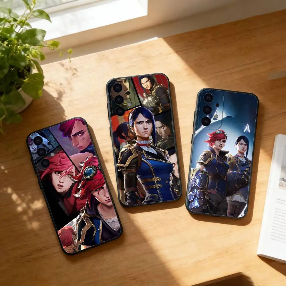 A-arcane vi caitlyn Phone Case For Samsung S25,24,23,22,30,21,10,9,Ultra,Plus,Lite Soft Black Case