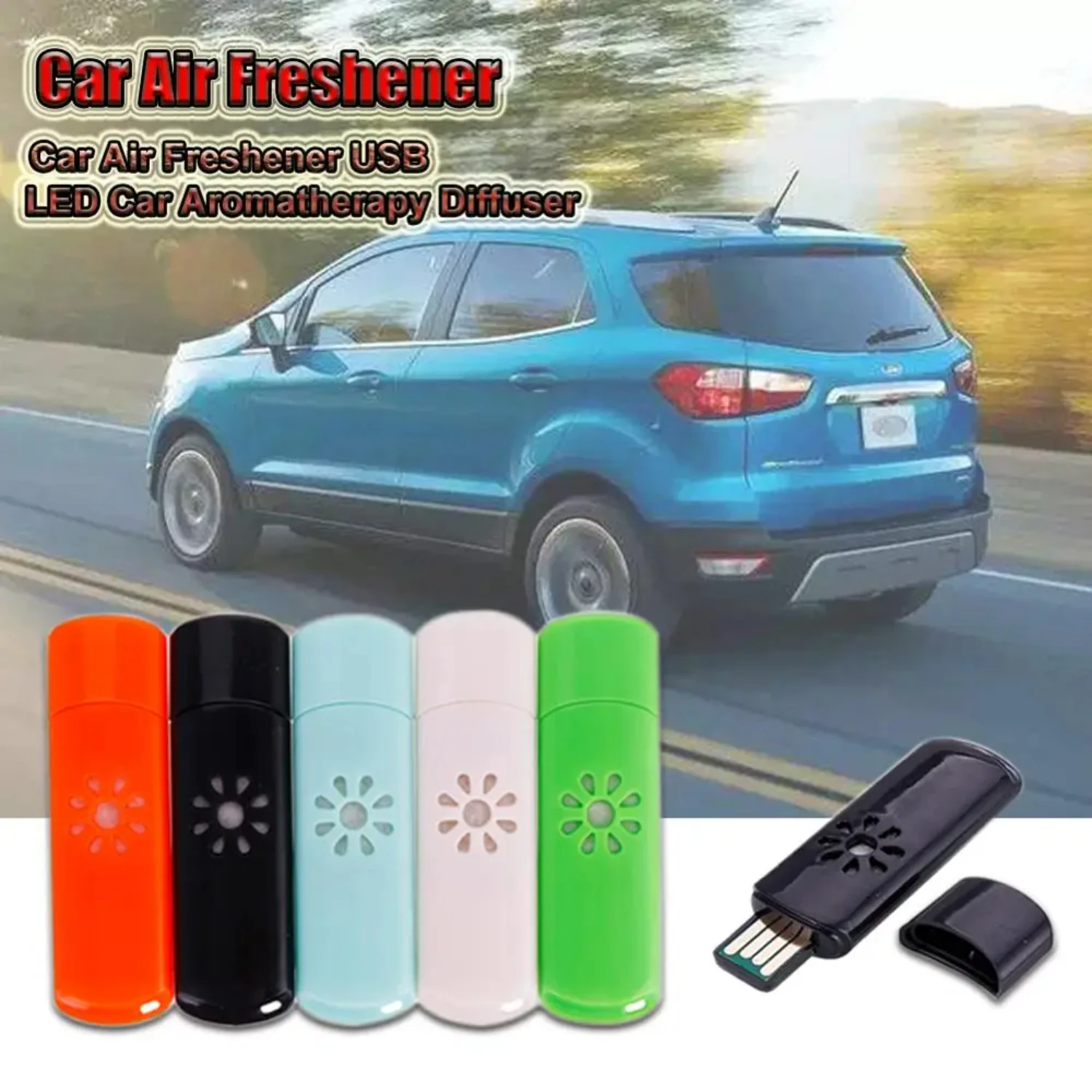 

Multi Colors Mini USB Car Air Humidifier Freshener Aromatherapy Diffuser Auto Decoration Mini Essential Oil Humidifier