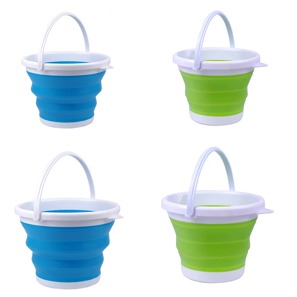 3L/5L Cleaning Bucket Foldable Fishing Water Pail Portable Car Washing Bucket for House Cleaning Camping Fishing Car Washing