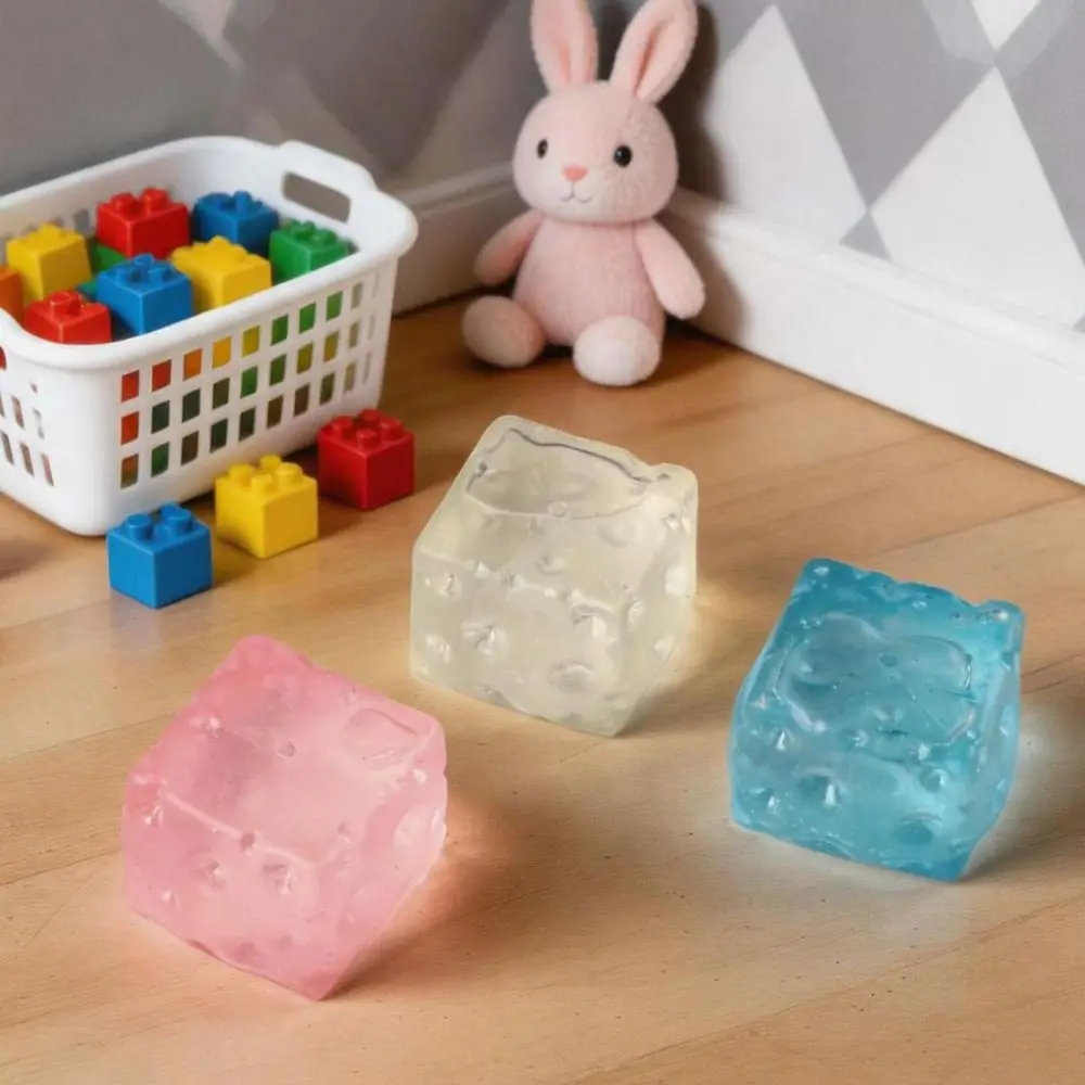 Slow Rising Cheese Cube Stress Balls Soft Squishy Square Shape Colorful Maltose Squishy Balls Slow Rebound 5.5cm/7cm
