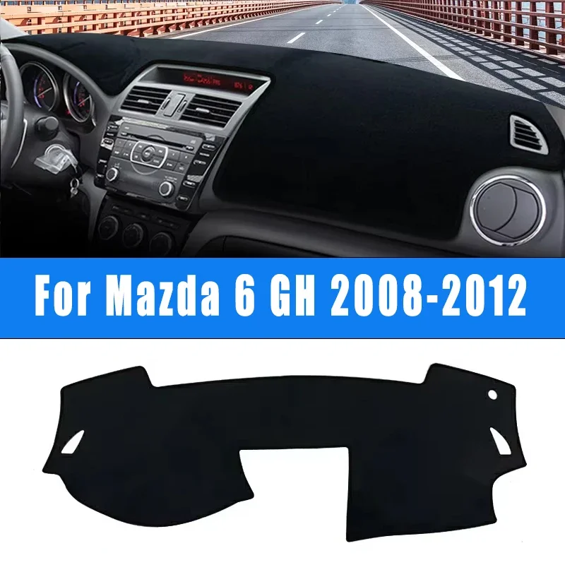 

Car Dashboard Cover Sun Shade Avoid Light Mat Instrument Panel Pad Accessories For Mazda 6 GH 2008-2012 2009 2010 2011 Atenza