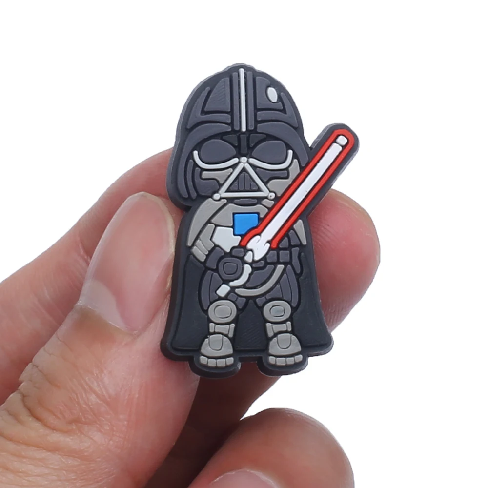 Single sale 1pcs Disney Baby Yoda Shoe Charms PVC Accessories DIY Shoe Decoration For Kids X-mas Gifts image 5
