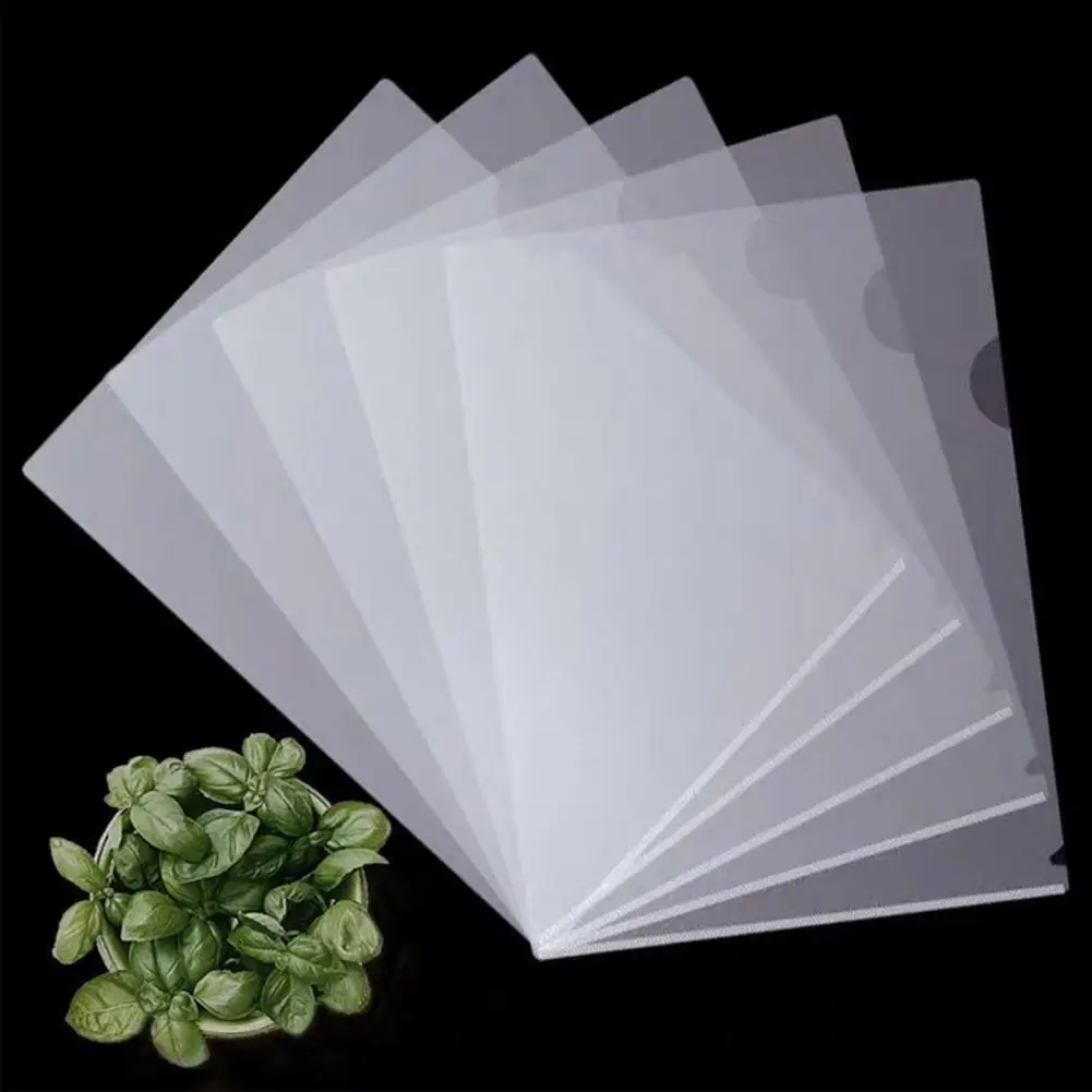 Transparent Plastic Folder Transparent A4 File Folder Set for Office School Supplies 30 Pcs L-type Document for Efficient