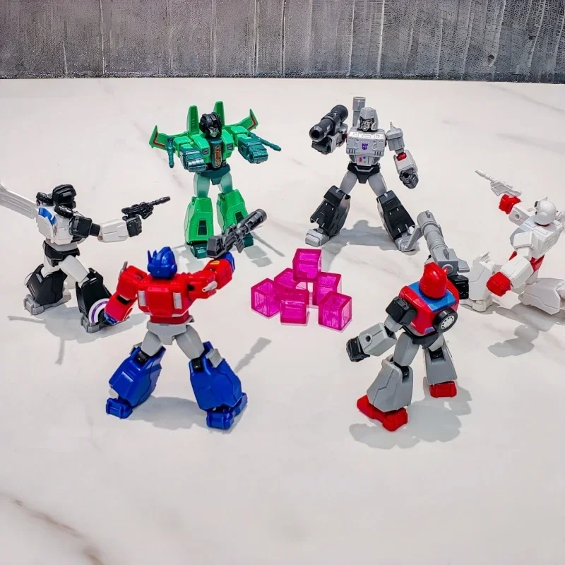 Hot Blokees Transformers Shining 1-serie Blind Box Optimus Prime Megatron Filmkarakters Actiemodel Figuur Verzamel speelgoedcadeau