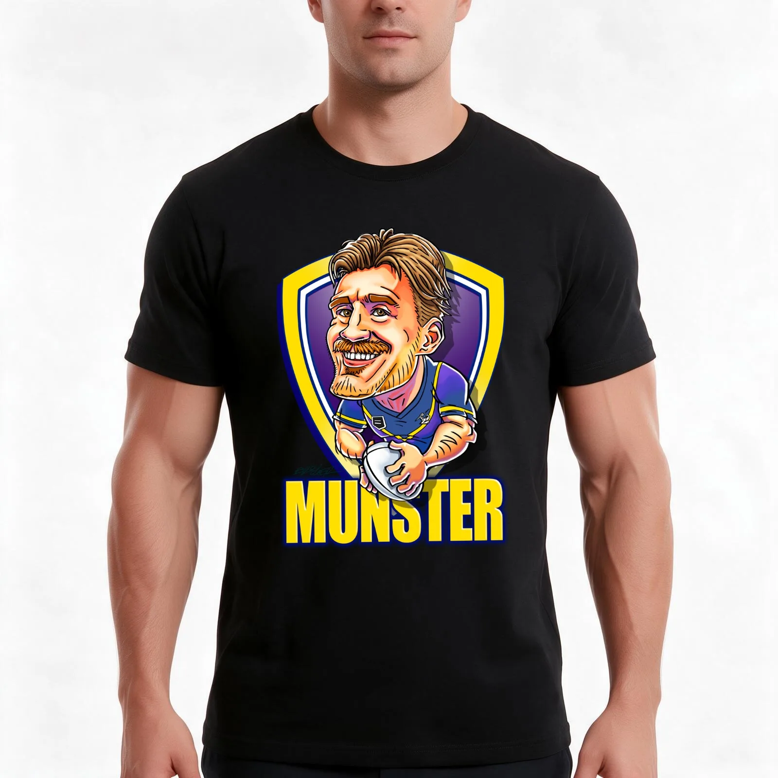 Cam Munster design - NRL - Melbourne Storm T-Shirt, Summer Casual Cotton Tee, Oversized Streetwear Tops, Vintage Graphic Print