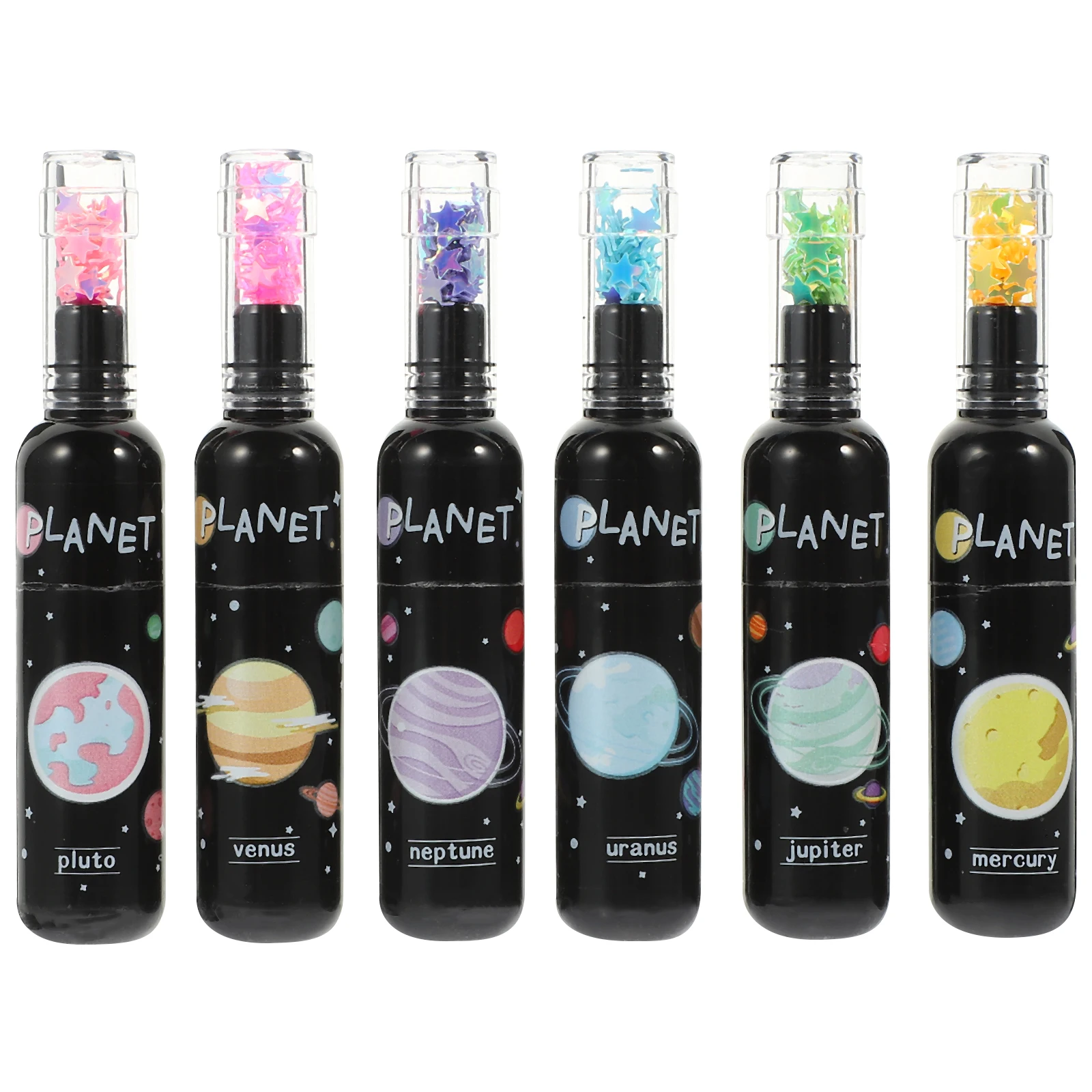 

6 Pcs Highlighter Cool Highlighters Aesthetic Cartoon Kawaii School Supplies Graffiti Plastic Mini Child