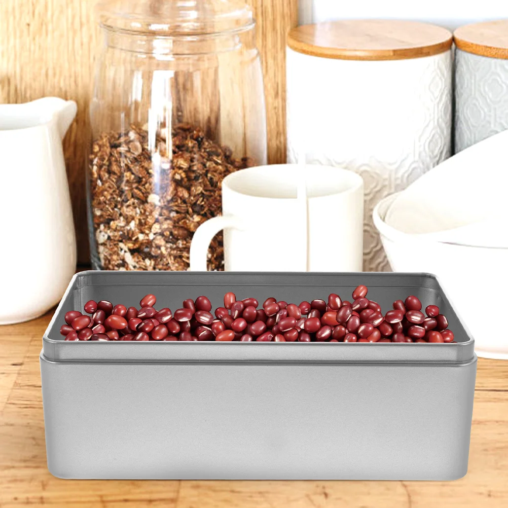 

4 PCS Tinplate Box Candy Retro Storage Holder Metal Container Cookie Tins with Lids for Gift Giving Small Jar