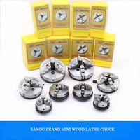 K01-63 Small Wood Lathe Chuck SANOU Brand 3 Jaw Self-centering Chuck 63mm With Low Price
