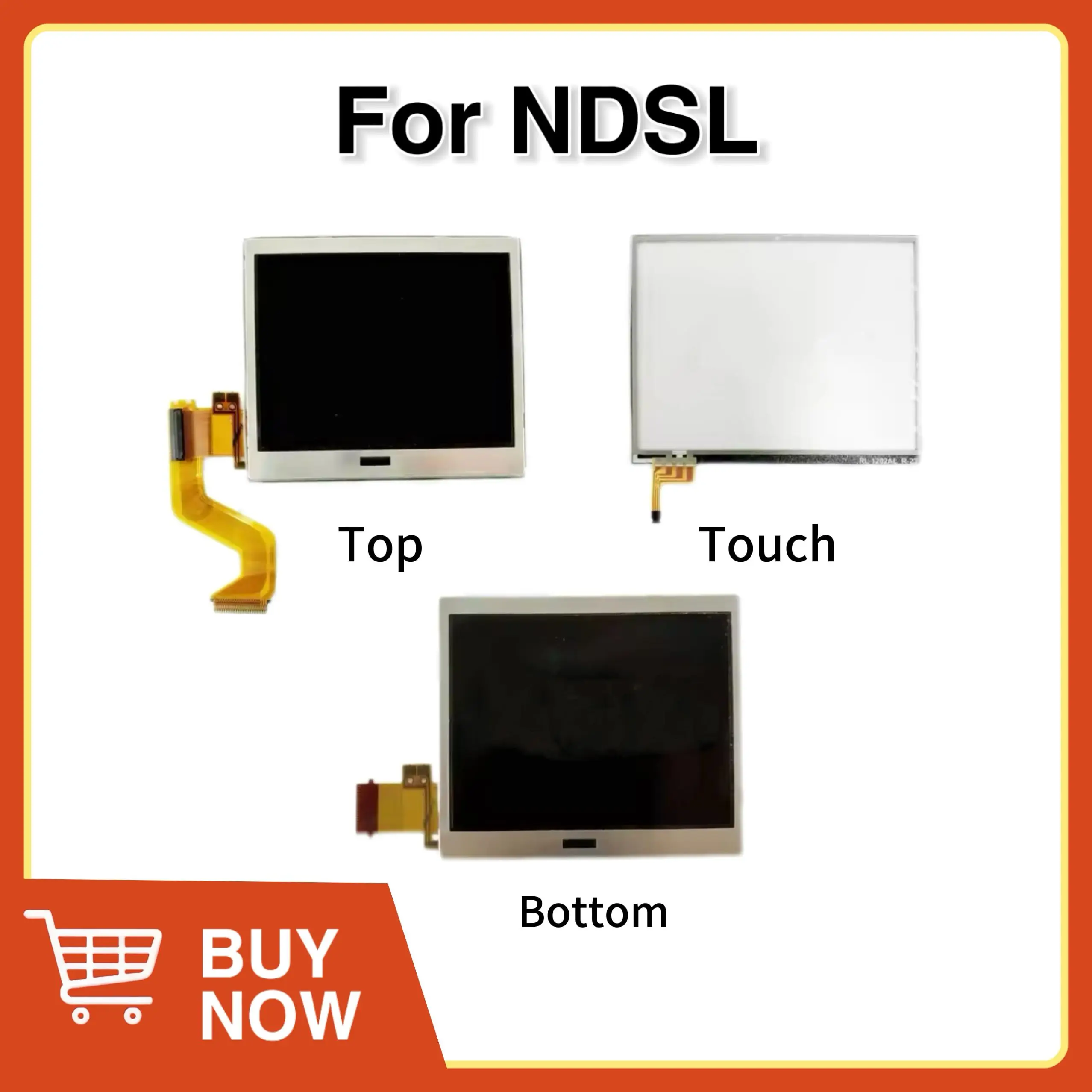 شاشة عرض LCD لنينتدوا DS ، NDS Lite ، NDSL ، العلوي والسفلي السفلي ، الأصلي ، الجديد