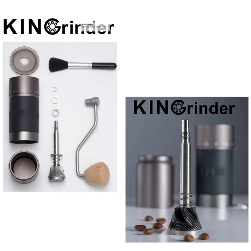 Imagem -05 - Kingrinder-moedor de Café Manual k4 k6 420 Baja Tahan Karat Burr Grinding Core Penggiling Portátil Kopi Gilingan Tools 38 mm 48 mm