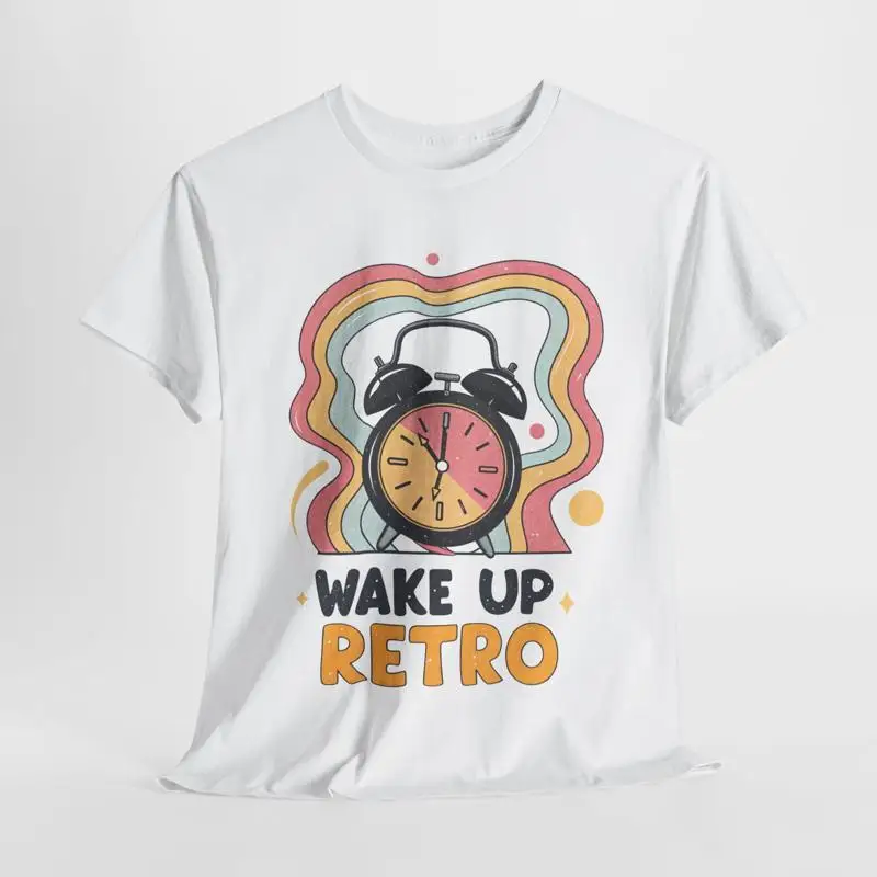 

Ретро футболка Wake Up Äì 70-е годы в стиле винтажных вибраций