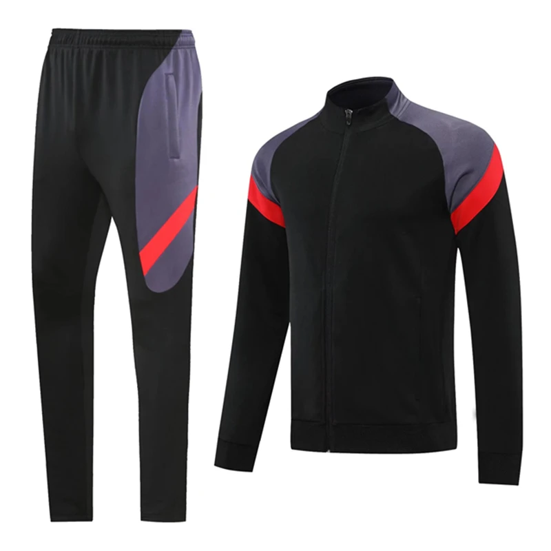 Wysokiej jakości dresy piłkarskie dla dorosłych piłkarski strój treningowy kurtka sportowa spodnie Casual Jogging Fitness Outdoor Running Uniform