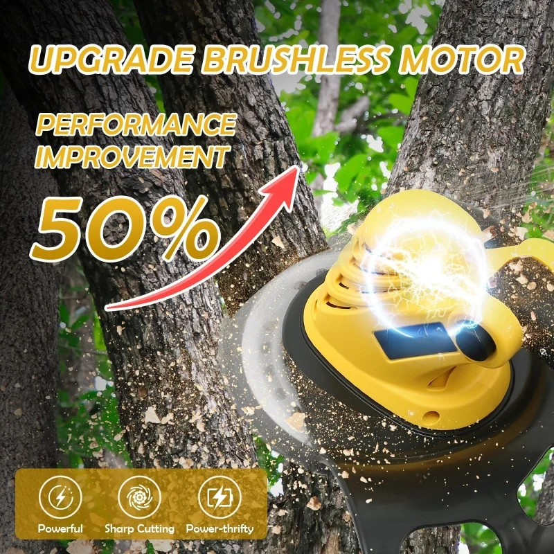 20V Handheld Electric Lawn Mower 30000RPM Foldable Electric Grass Trimmer Garden Brush Cutter Power Tool For Dewalt 20V Battery