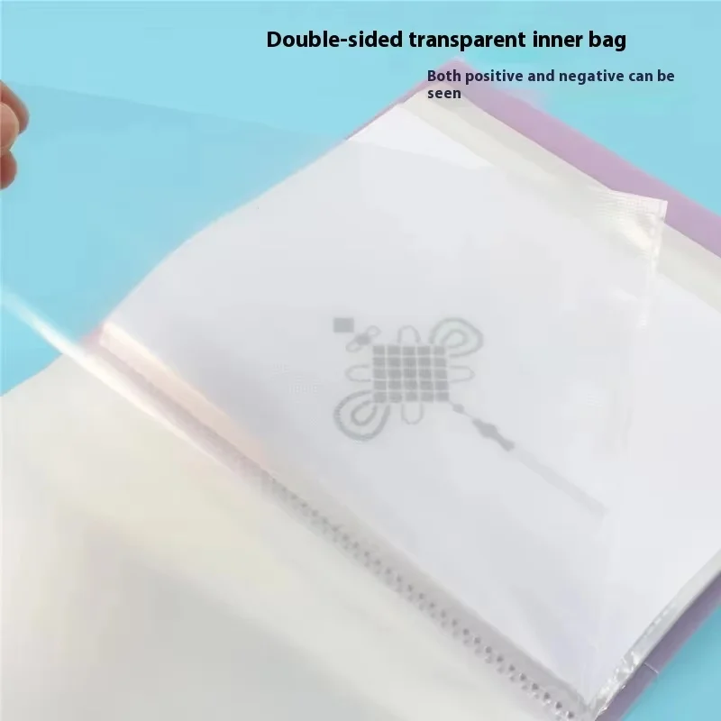A5 Multilayer File Folder Insert Data Book 40-100 Pages Transparent Loose-leaf Students Paper Storage Office Management Supply