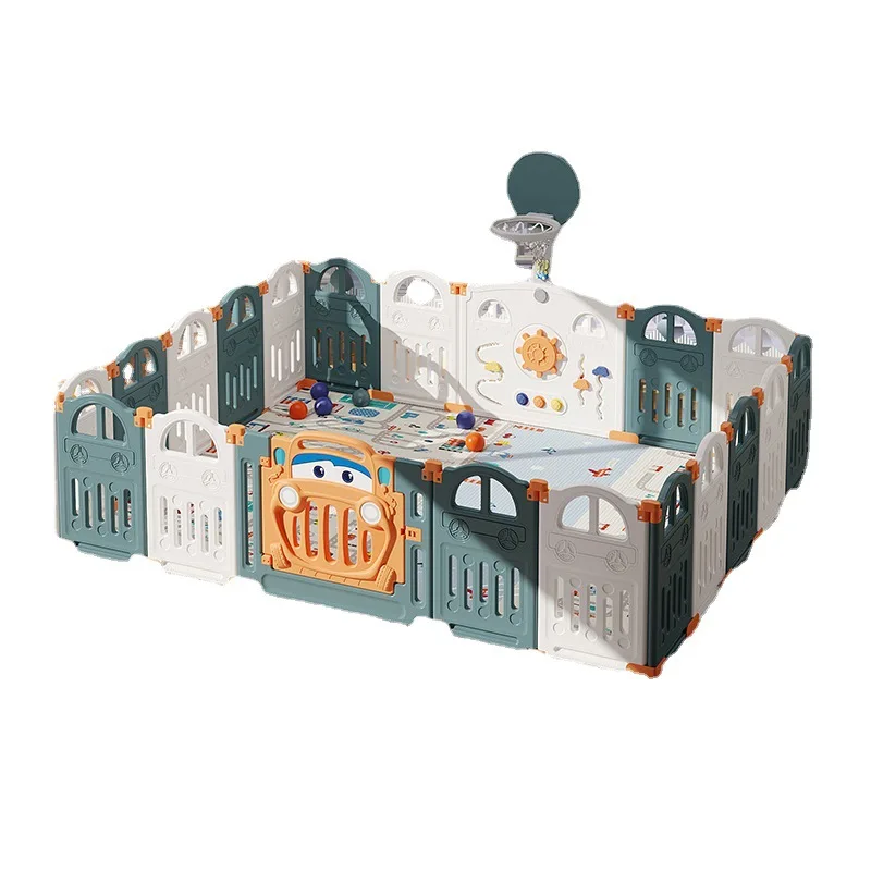 Aire de jeux intérieure pliante pour bébé, parc pour bébé, clôture de sécurité pour la marche, polymère rampant, clôture de protection, piscine à