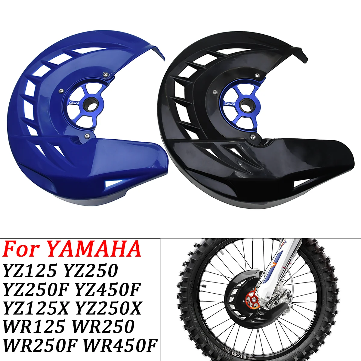 

For Yamaha YZ 125 250 250F 450F 250FX 450FX 125X 250X WR125 WR250 WR250F WR450F 2003-2022 Motocross Front Brake Disc Guard Cover