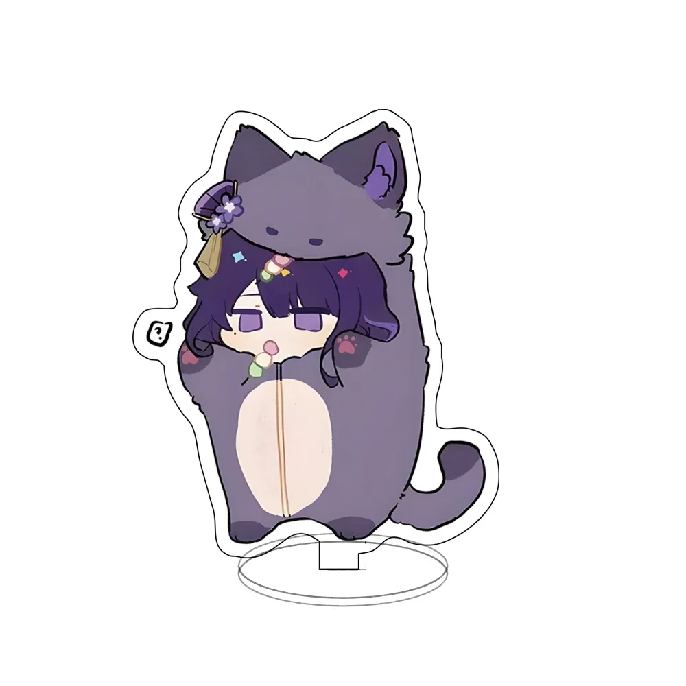 애니메이션 원신 임팩트 코스프레 아크릴 Q형 동물 만화 스탠딩 사인 책상 장식, 졸업 선물, 크리스마스 생일 선물