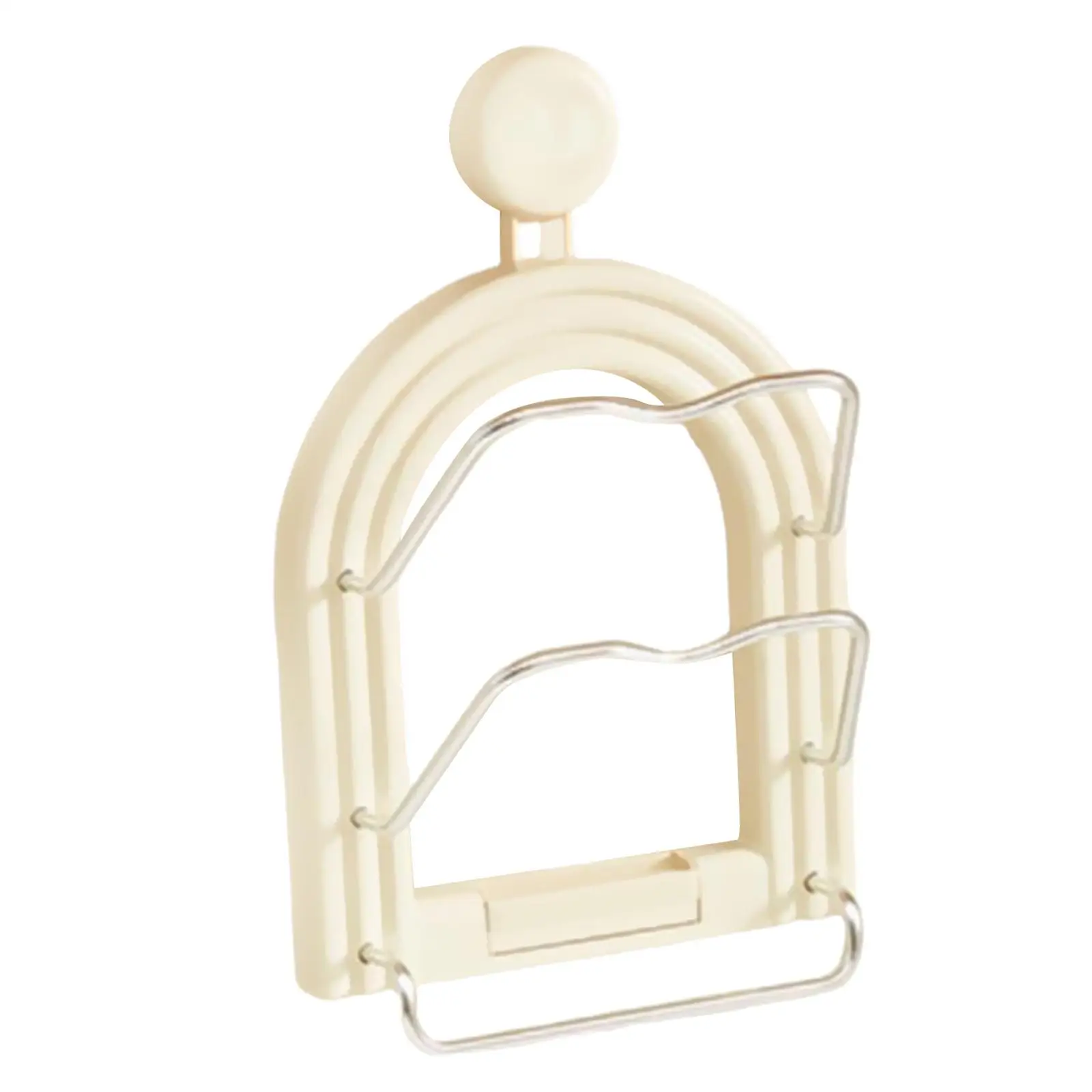 منظم غطاء الوعاء، صينية تصريف كوب الشفط، حامل غطاء مقلاة متعدد الوظائف، طبقتين لمطعم خزانة المطبخ على الحائط