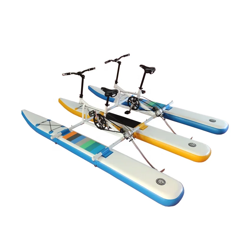 Adult Pedal  PVC family water bike Inflatable High quality leisure equipment water pedal boats for sale