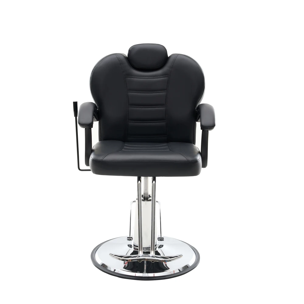 102 ° -140 °   كراسي حلاقة مستلق لصالون الحلاقة، مضخة هيدروليكية شديدة التحمل 360 درجة °   كرسي صالون دوار لمصفف الشعر
