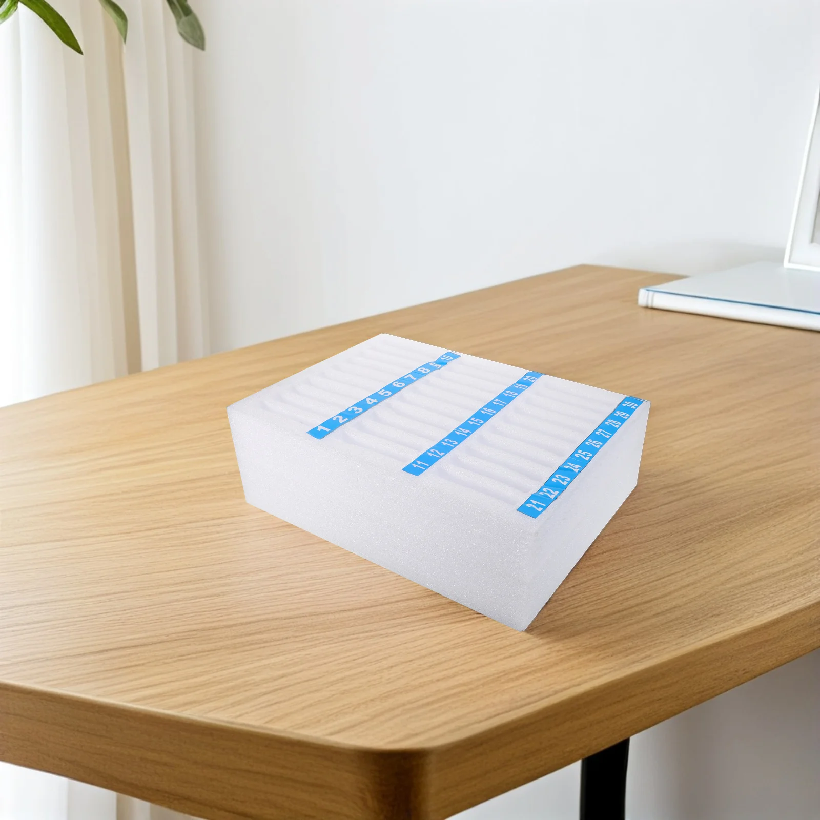 

Phone Storage Box For Classroom Office Desktop Organizer Multi Compartment Mobile Holder Rack Tempered Glass Tray Eyelash