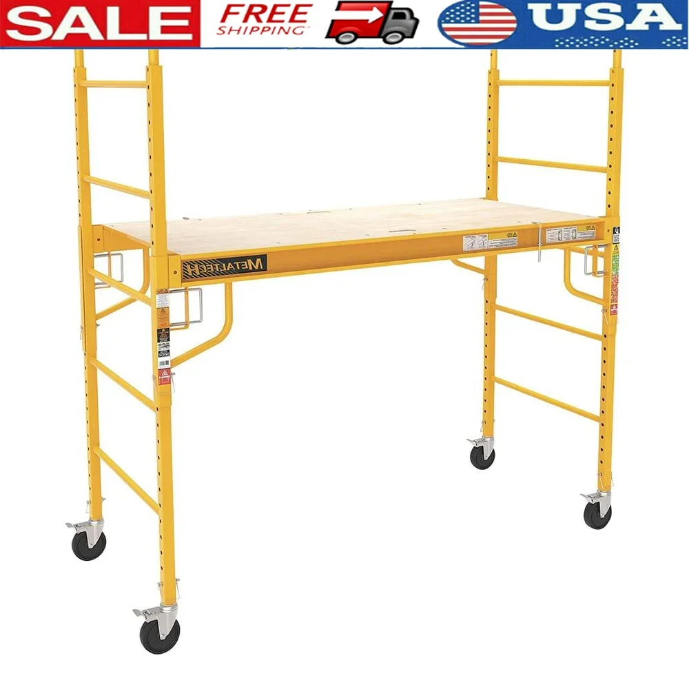 MetalTech Scaffolding Platform Bakers Scaffold Ladder Roofing Equipment 6 ft